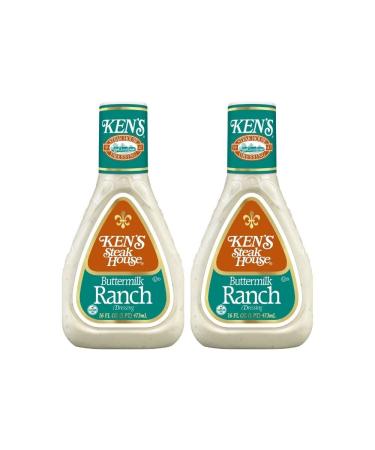 Kens Steak House Dressing, Gluten Free, Use as Dressing, Spread or Dipping Sauce for Added Flavor (Buttermilk Ranch)