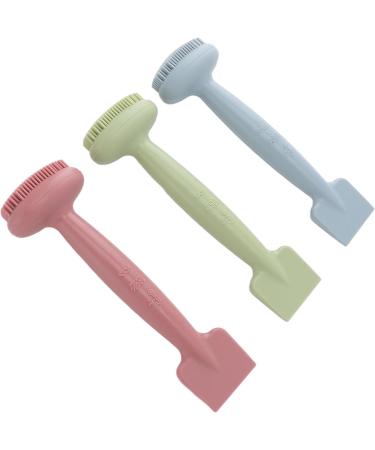 SILICONE FACIAL MUD APPLICATOR BRUSH DUAL HEAD LOTION SPATULA SCOOP FOR FACE CLEANING SKINCARE TOOL - Buy Online on GoSupps.com