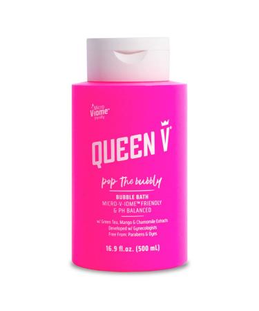 Queen V Pop the Bubbly Bubblebath pH Balanced  Enriched with Aloe and Rose Water  For Use on External Intimate Area Wash