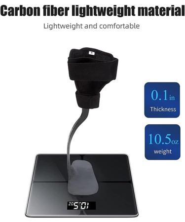 Carbon Fiber Foot Drop Bracket | Ankle Orthosis Splint Support for Stroke & Hemiplegia | Gait Assist - Left Color - Buy Online on GoSupps.com
