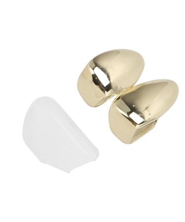 Stylish Brass Plating Braces - Double Tooth Metal Jewelry for Halloween & Hip-Hop Parties - Buy Online on GoSupps.com