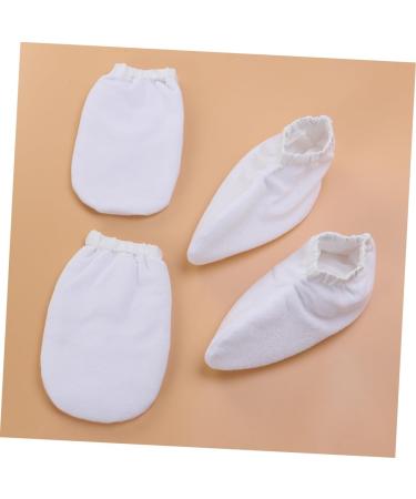 2paires De Paraffine Blancs Pour Soins Des Mains Fermeture Pression Et Housse Isolante Pour Et Spa - Buy Online on GoSupps.com