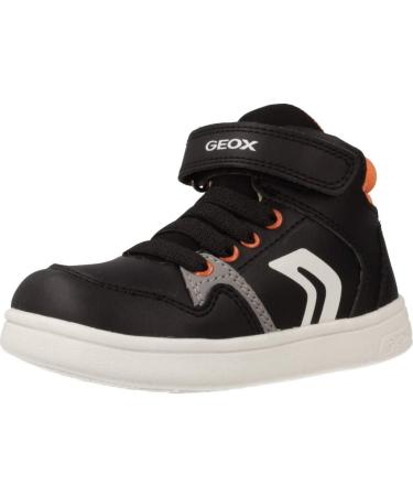 Geox Baby Boy's B Djrock Sneakers 4.5 UK Child Black Black Orange C0038