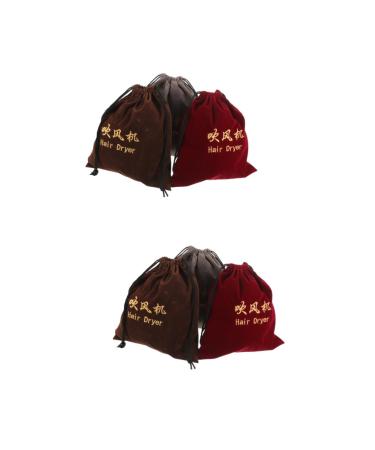 FOMIYES 6 Pcs Hair Dryer Storage Bag Travel Wine Bag Hair Styling Tools Bag Hair Dryer Fabric Bag Portable