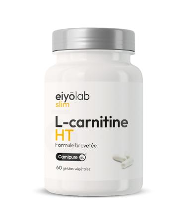Carnipure Premium Patented L-CARNITINE | Energy - Dry - Recovery | Pre-Workout without Caffeine and Magnesium Stearate | Doping Free | 60 Vegan Capsules | Made in France Eiyolab