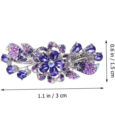 minkissy the hairpin rhinestone clip hair holder metal hair clips for women hair barrettes for women crystal hair barrettes purple hair barrettes alloy the flowers ponytail Flowers - Buy Online on GoSupps.com