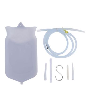 2L silicone inlet bag super-favorable inlet bag set non-toxic silicone input bag set phthalate-free anal shower for intestinal cleaning with hose 4 nozzles