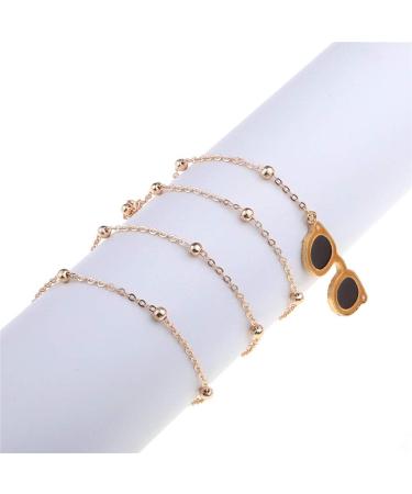 Stylish Gold Glasses Chains & Key Straps for Women | Metal Loop Cords for Sunglasses & Eyewear - Buy Online on GoSupps.com