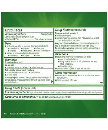 Campho-Phenique Pain & Itch Relief Gel 0.5 oz - Antiseptic Relief - Buy Online on GoSupps.com