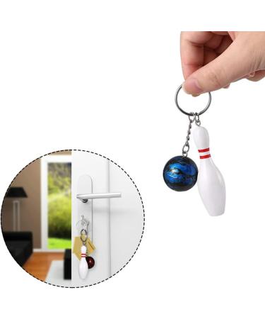 Buy Aweisile Mini Bowling Keychain - 8 Pieces Bowling Pins & Ball Key Trailer - Perfect Gift for Bowling Fans - Buy Online on GoSupps.com