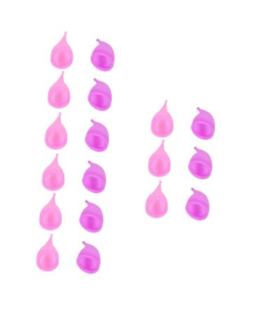 Comfortable Period Cup 18 Pcs Lady Alternative Pads Feminine Tampon Alternatives Silica Gel Purple Tampons Miss Pad Alternatives Silicone Period Cup Purple Pinkx3pcs 4X4X3CMx3pcs