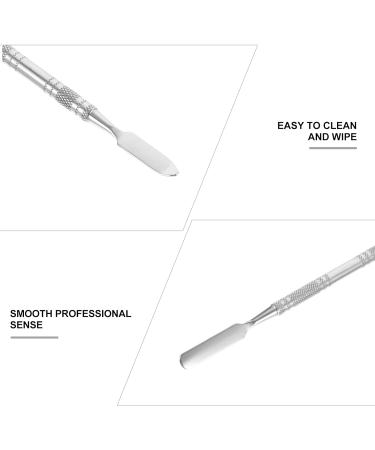 Buy Minkissy 2PC Stainless Steel Nail Art Palette & Spatula Set - Ideal for Oil Paint Watercolor & DIY Crafting - Buy Online on GoSupps.com