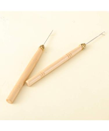 Beaupretty 10pcs Dreadlock Crochet Hooks with Wooden Handle DIY Hair Extensions & Micro Braids for Dreadlocks - Buy Online on GoSupps.com