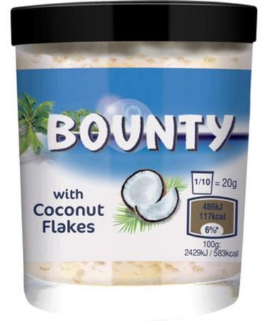 Bounty Milk Chocolate Spread with Coconut Flakes 200g Sweet Spread (6 x 200g)