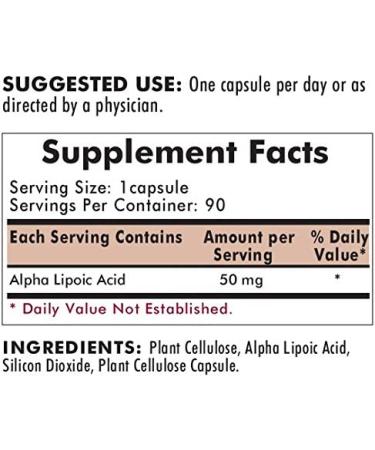 Kirkman Labs Alpha Lipoic Acid 50 mg - 90 Capsules for Antioxidant Support - Buy Online on GoSupps.com