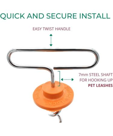 Buy Intelli-Stayk Mini Dog Pile | Locking Technology | Durable & Portable Dog Stakes - International Shipping Available - Buy Online on GoSupps.com