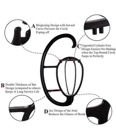 Portable Folding Plastic Wig Stand Holder - 2pcs Movable Wig Dryer for Travel | Shop Internationally - Buy Online on GoSupps.com