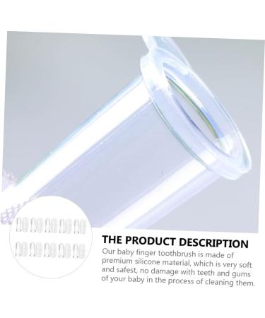 Minkissy Disposable Toothbrush for Babies - 20-Sentence Fingerbrush & Travel Mouth Cleaning Tools (1 Pack Transparent) - Buy Online on GoSupps.com