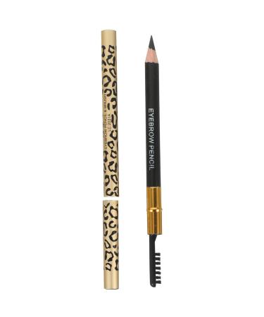 2 pi ces Crayon Sourcils Double-embout L opard Noir tanche avec Brosse Douce Crayons Maquillage Sourcils Naturels pour Femmes Application Lisse et Portable