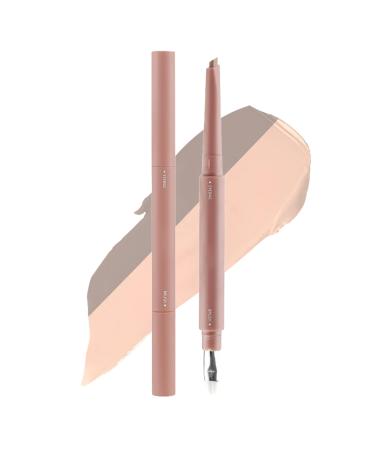 Sghtil Eye highlighter pencil | Two-tone silkworm highlighter pencil for makeup | 2.5g Concealer for dark circles and eyeshadow for women face travel youth