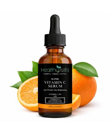 HealthyAsia Black Label Super C Vitamin C Serum for Face Brightening & Anti-Aging Facial Treatment for Radiant Skin Firming & Hydrating Formula with Stabilized Vitamin C 1 fl oz (30ml) - Buy Online on GoSupps.com