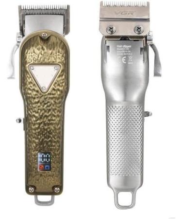 Hair Clippers - All-Metal Electric Clipper with LCD Display for Men | Professional Salon Quality Shaving Tool - Silver - Buy Online on GoSupps.com