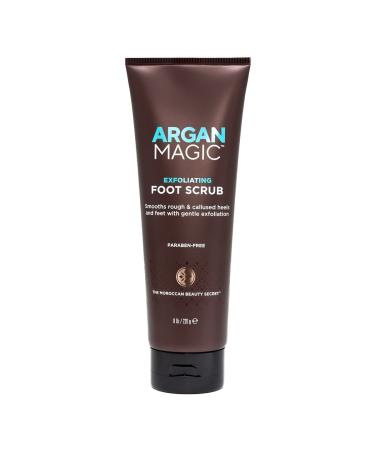 Argan Magic Exfoliating Foot Scrub - Smooths Rough Calloused Feet & Heels with Argan Oil & Pumice | Paraben Free | 8 oz - Buy Online on GoSupps.com
