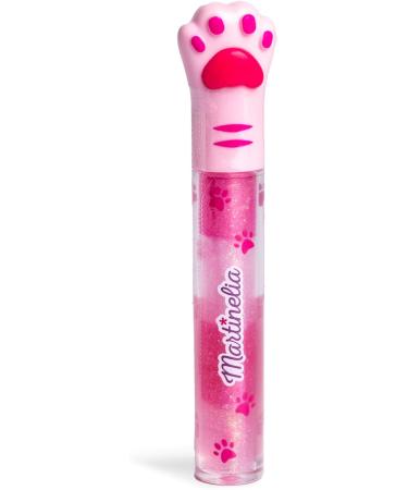 MARTINELIA - Cat Paw Gloss For Kids - Flavored Lip Gloss For Girls - Non-Toxic Kids Makeup - Random Pattern Coconut Peach Strawberry & Blueberry - 1 Unit - Buy Online on GoSupps.com