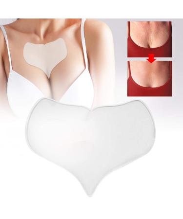 Silicone anti-fold breast pads reusable anti-wrinkle altering anti-aging breast skin care patch sticker for splitting fold prevention (peach form)