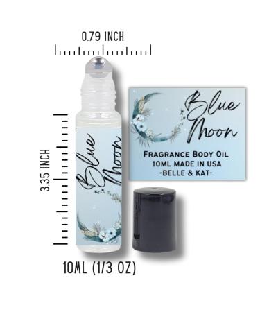Fragrance Body Oil Roll-On Scented Blue Moon (Moonlight Type) - 0.33 Fl Oz (10ml) for Men & Women - 100% Fragrance Oil - No Alcohol Fillers - Can Also Use as Diffuser Oil - Made in USA Blue Moon (Fragrance Body Oil Roll-On) - Buy Online on GoSupps.com