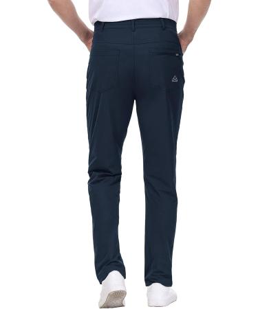 Rdruko Men's Stretch Golf Pants Navy 36 with Pockets | Lightweight Work Casual - Buy Online on GoSupps.com