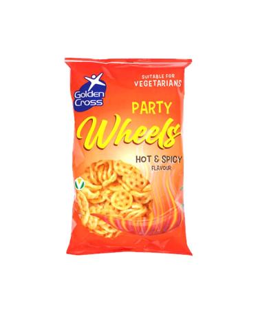 Chips Crisps Bags Collections - Deliciously light & Crispy Chips Bags (Party wheels chips 90g 4 Packs)