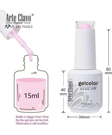 ArteClavo Soak Off UV LED Gel Nail Polish Hybrid Varnish 99Colors Nail Art Charm Manicure Semi-Permanent Base Top Coat Nails Gel - (Color: 1412) - Buy Online on GoSupps.com