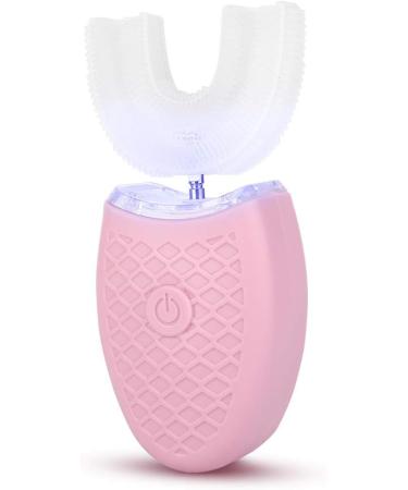 U-Shaped Sonic Electric Toothbrush - Adult Automatic Cleaning Oral Care Tool (Pink) - Buy Online on GoSupps.com