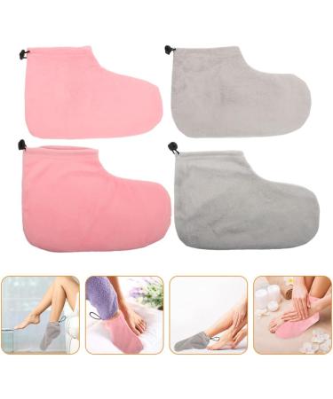 DOITOOL Socks Heel Socks Work Glove 2 Pairs Paraffin Wax Bath Booties Heated Foot Spa Liners Wax Bath Liners Wax Bathing Foot Covers for Women Men Boot Glove Heel Cracked - Buy Online on GoSupps.com