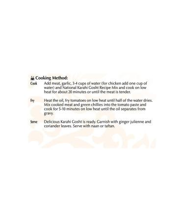 National Foods Karahi Gosht Recipe Mix 3.30 oz (94g) - Authentic Curry Spice for Meat Stew | South Asian Dish | Value Pack - Buy Online on GoSupps.com