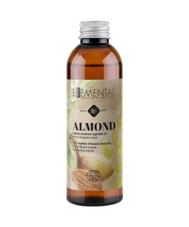 Ellemental sweet almond oil organic 100ml |Ecocert |Well -known carrier oil estimated for its regenerating and moisturizing propertiesM-1269