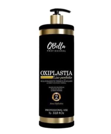 Qbella profissional Kerafruit Qbella professional oxiplastia Thermal sealing brazilian keratin 1 liter, Black, 33.8 Fl Oz