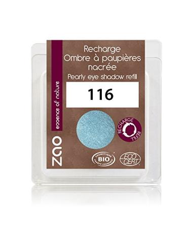 Zao - Refill Pack - Mother of Pearl Eyeshadow - No. 116 / Blue Jeans
