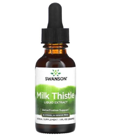 Swanson - Milk Thistle Liquid Extract | Milk Thistle Concentrate Extract for Liver Support - 30ml