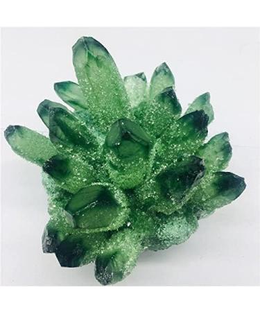 1pc Natural Crystal Green Beautiful Flame Halo Quartz Crystal Cluster Specimen Decoration ZJGIDTEM (Size : 800-900g) - Buy Online on GoSupps.com