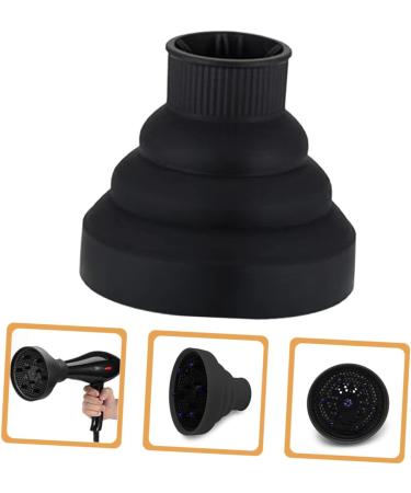 Universal Silicone Hair Dryer Diffuser | Curl Diffuser Attachment for Curly Hair | Hair Care Accessory (13.8x13.8cm Black - Buy Online on GoSupps.com