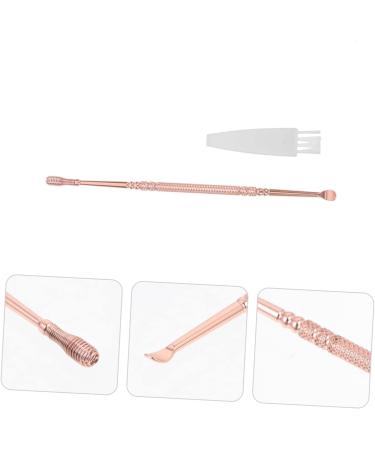 Spiral Ear Spoon - Dual Use Portable Ear Wax Cleaner | Reusable Outdoor Ear Picker | Compact Rose Gold 13x0.5CM - Buy Online on GoSupps.com
