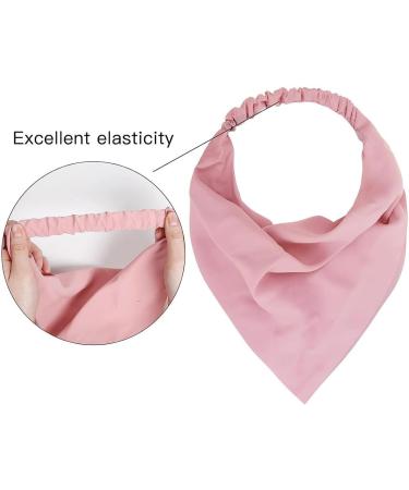 scicent Headbands for Women 4 Pieces Solid Hair Scarf Elastic Hair Kerchief Boho Triangle Bandana Headscarf Solid Color Hairband Hair Scarves for Teen Girls - 23808 - Buy Online on GoSupps.com