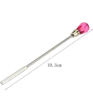 3pcs Nail Art Stirring Rod Stainless Steel Acrylic Powder Liquid Uv Gel Spoon Spatula Dotting Pen Nail Manicure Pin - Buy Online on GoSupps.com