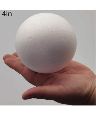 4 Inch 16 Pack White Polystyrene Craft Foam Balls - Smooth Round Art Supplies for School Projects, Weddings, Christmas, and Home Decor - Buy Online on GoSupps.com