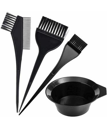 Hair Coloring Dyeing Kit Tint Tool Brush and Bowl Set Double-sided Coloring Comb Hairdressing Brushes Bowl Combo Salon Hair Color Dye Tint Tool Set Kit (4PC Hair Coloring Dyeing Kit) - Buy Online on GoSupps.com