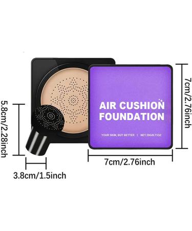  HADAVAKA Mushroom Head Cushion Cream Flawless Radiant Skin Instantly Waterproof Moisturizing Concealer Even Skin Tone Moisture Cushion Makeup for all Skin Type (Ivory) - Buy Online on GoSupps.com