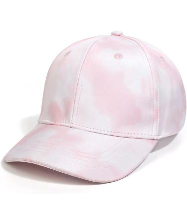 Muryobao Womens Ponytail Baseball Cap Adjustable High Messy Bun Ponycap Lightweight Quick Drying Hat Pink Tie Dye One Size - Buy Online on GoSupps.com