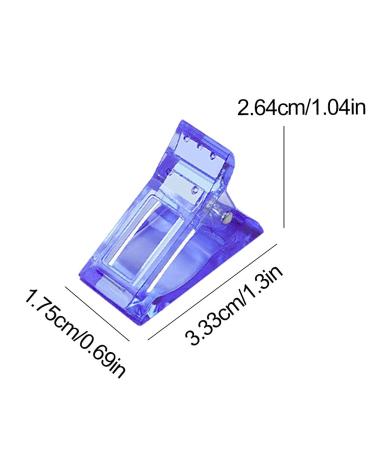 Nail Tips Clips - 5 PC Blue Nail Extension Clips & Polygel Fastening Tools for DIY Manicure - Buy Online on GoSupps.com